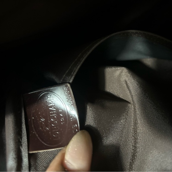 rare vibtage Longchamp Dark Brown purse - Picture 3 of 12
